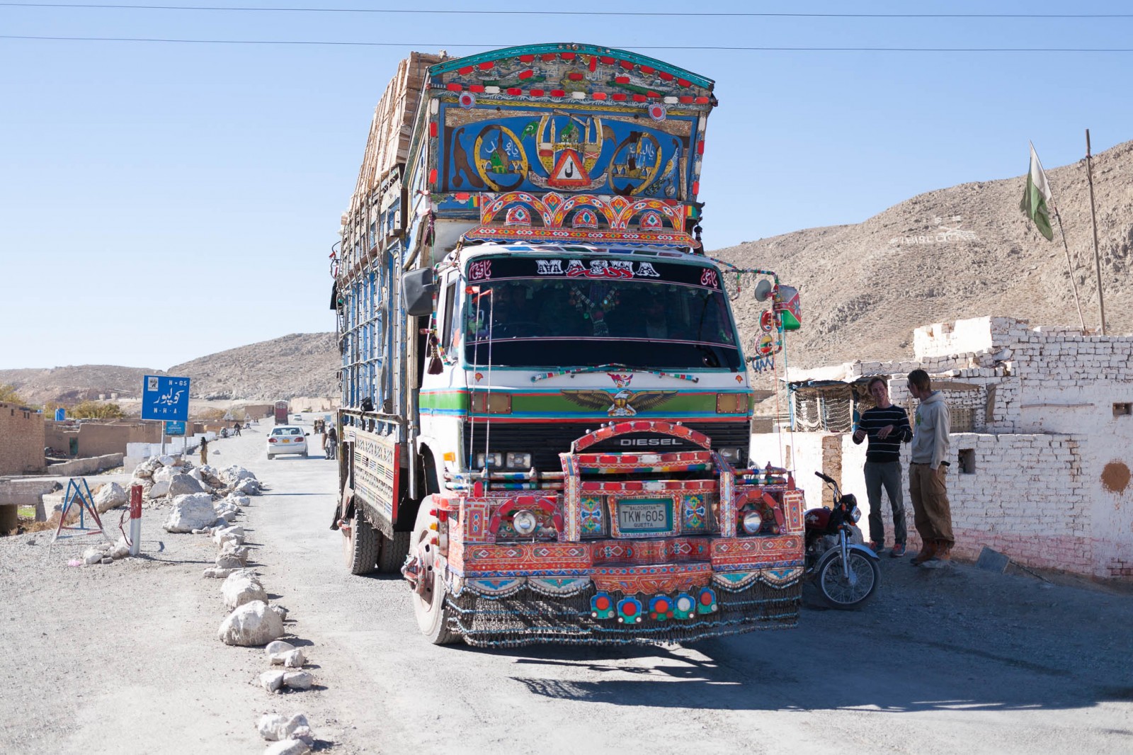 Kamión v Pákistánu