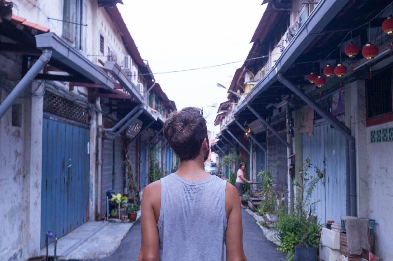 Poslední fotka z Malaky, slibuju. Tentokrát ulička procházející čínskými domečky u Jonker Walk, vyhlášené to turistické oblasti.