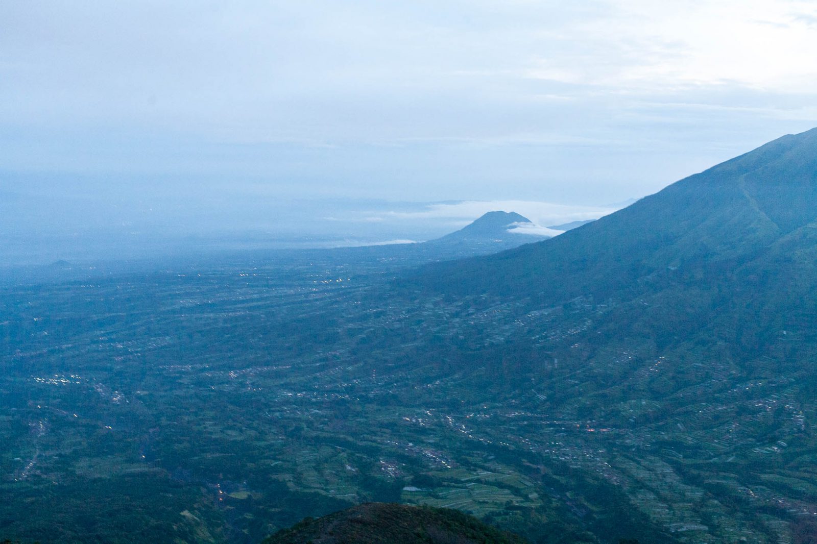 Výhled z Merapi